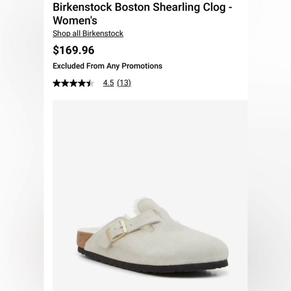 Birkenstock Boston Shearling Clog